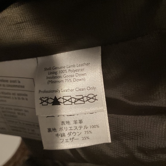 Eddie Bauer Brown Quilted Leather Jacket - Picture 8 of 17